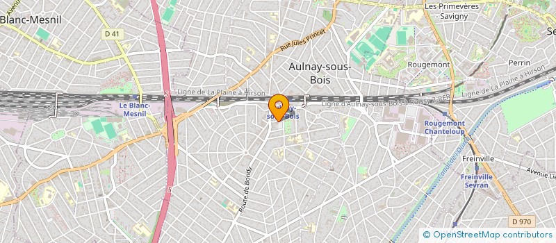 localisation de l'entreprise T.L.C.R. à AULNAY-SOUS-BOIS