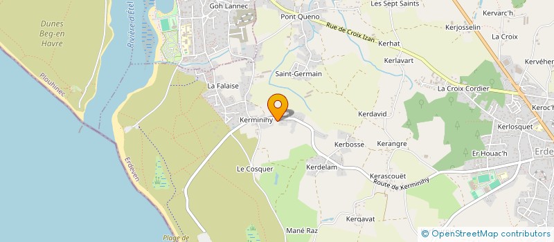 localisation de l'entreprise T L D  ERDEVEN