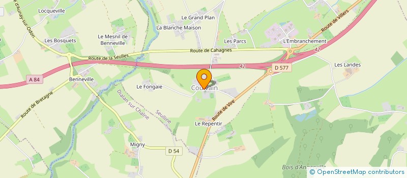 localisation de l'entreprise T.L.D.C. PLOMBERIE  AMAYE-SUR-SEULLES