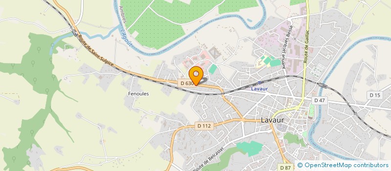 localisation de l'entreprise T.L.E  LAVAUR