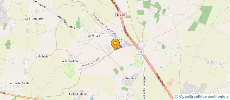 localisation de l'entreprise T.L.F à LA PLAINE-SUR-MER