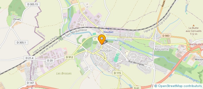 localisation de l'entreprise T.L.H  ORGERUS