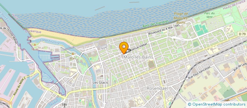 localisation de l'entreprise T.L.I. -TRANSACTIONS & LOCATIONS IMMOBILIERES à DUNKERQUE
