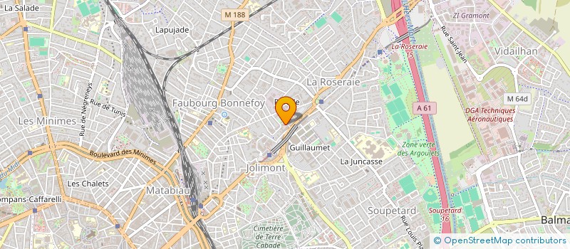 localisation de l'entreprise T&L PRODUCTION à TOULOUSE