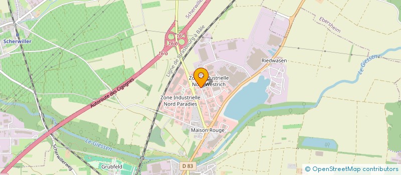 localisation de l'entreprise T.L.R.  SELESTAT