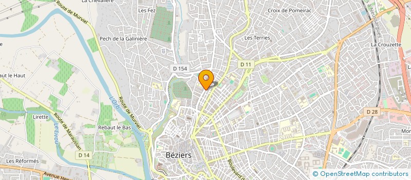 localisation de l'entreprise T.L.R. à BEZIERS