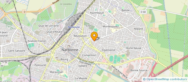 localisation de l'entreprise T.L.R.S. INVEST  NARBONNE