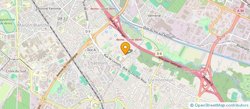 localisation de l'entreprise T.L.S.  REIMS