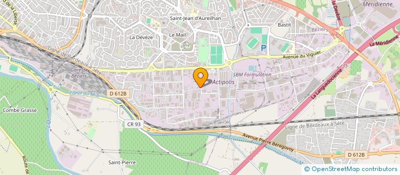localisation de l'entreprise T.L.S.M. à BEZIERS