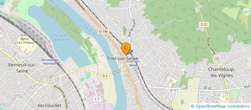 localisation de l'entreprise T.L.T.  TRIEL-SUR-SEINE