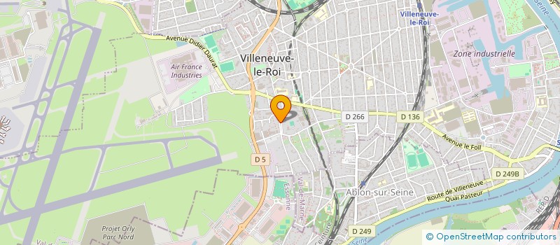 localisation de l'entreprise T.L.T. SERVICE à VILLENEUVE-LE-ROI