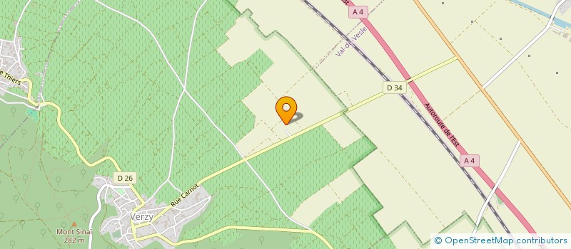 localisation de l'entreprise T L V  VERZY