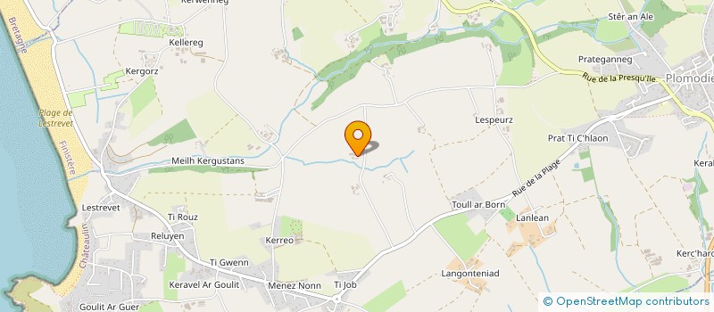 localisation de l'entreprise T. LAGADEC à PLOMODIERN