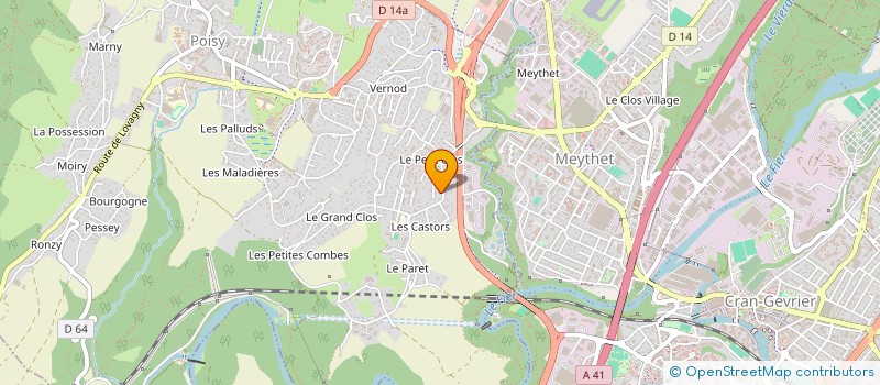localisation de l'entreprise T-LEC à POISY
