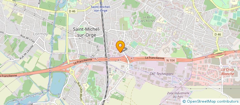 localisation de l'entreprise T.M.  SAINT-MICHEL-SUR-ORGE
