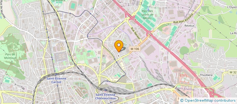 localisation de l'entreprise T.M  SAINT-ETIENNE