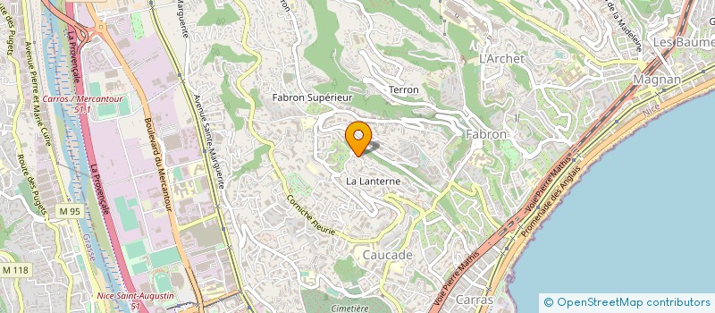 localisation de l'entreprise T M  NICE