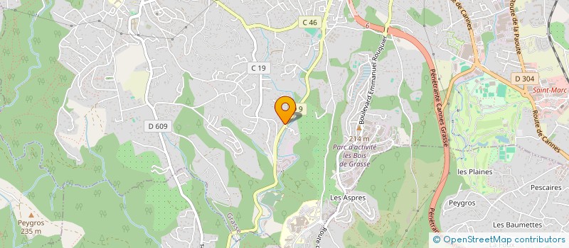 localisation de l'entreprise T&M  GRASSE