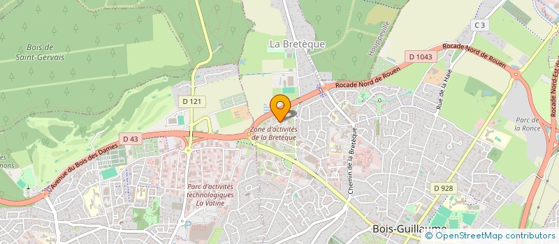 localisation de l'entreprise T.M.B.A à BOIS-GUILLAUME