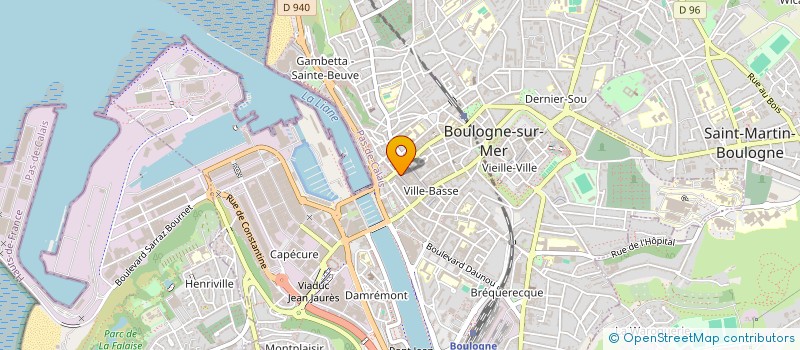 localisation de l'entreprise T.M. BOUTIQUE à BOULOGNE-SUR-MER