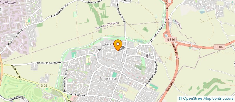 localisation de l'entreprise T M C  CHASSIEU