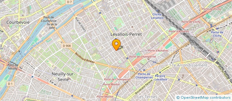 localisation de l'entreprise T.M.C à LEVALLOIS-PERRET