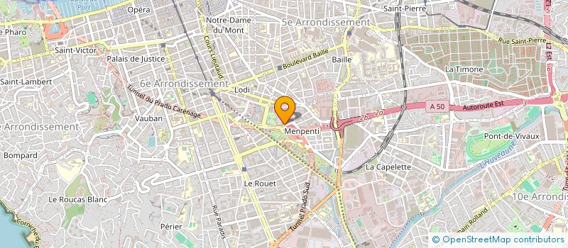 localisation de l'entreprise T.M.C DEVELOPPEMENT à MARSEILLE