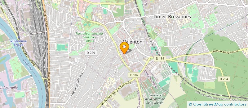 localisation de l'entreprise T&M CIE  VALENTON