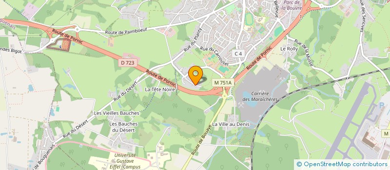 localisation de l'entreprise T.M CONSTRUCTION  BOUGUENAIS