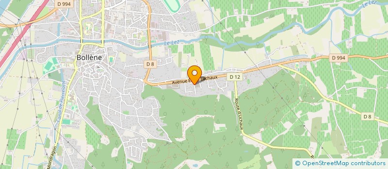 localisation de l'entreprise T-M-D  BOLLENE