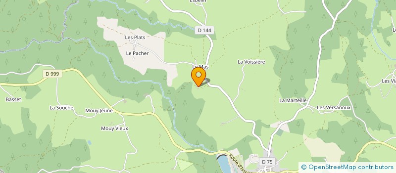 localisation de l'entreprise T.M. DU VERNET à LE VERNET-CHAMEANE