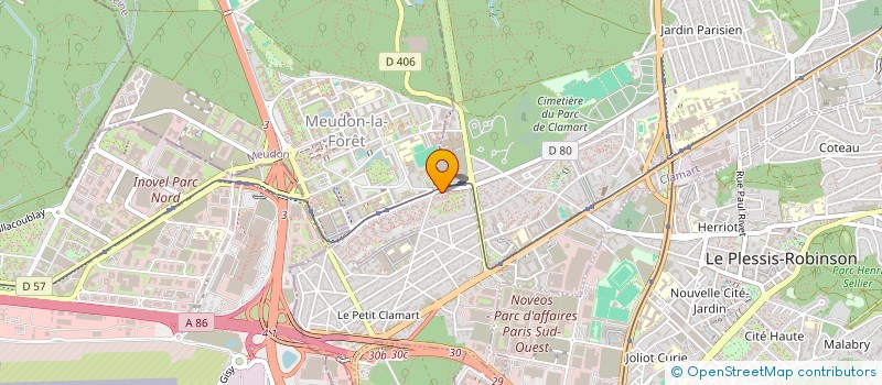 localisation de l'entreprise T M E à CLAMART
