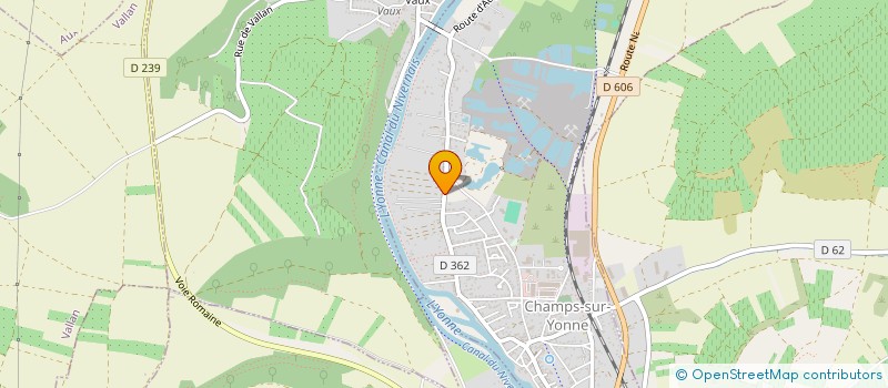 localisation de l'entreprise T.M.E. BOURGOGNE  CHAMPS-SUR-YONNE