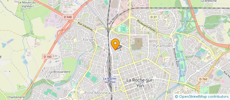 localisation de l'entreprise T.M.F. à LA ROCHE-SUR-YON