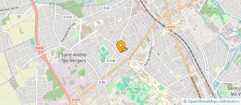localisation de l'entreprise T.M.F.TRANSPORTS MICHEL FOURRIER à SAINT-ANDRE-LES-VERGERS