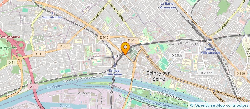 localisation de l'entreprise T.M.G.  EPINAY-SUR-SEINE