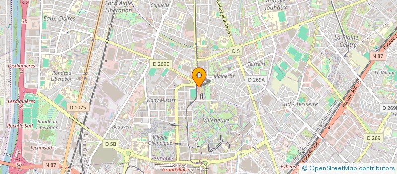 localisation de l'entreprise T.M.H2  GRENOBLE