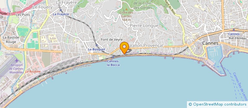 localisation de l'entreprise T.M. INVEST  CANNES