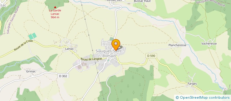 localisation de l'entreprise T M J  SIAUGUES-SAINTE-MARIE