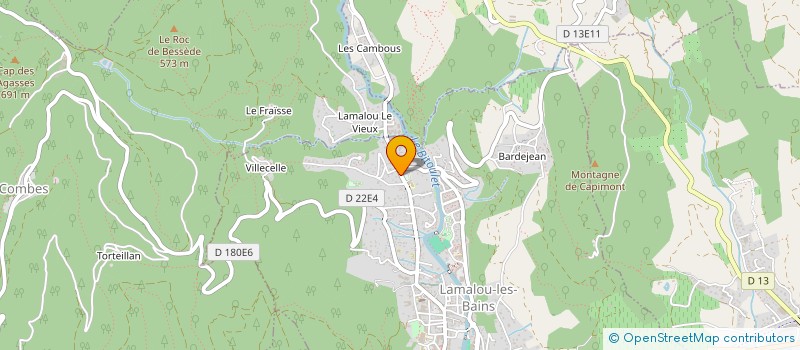 localisation de l'entreprise T.M.J.  LAMALOU-LES-BAINS