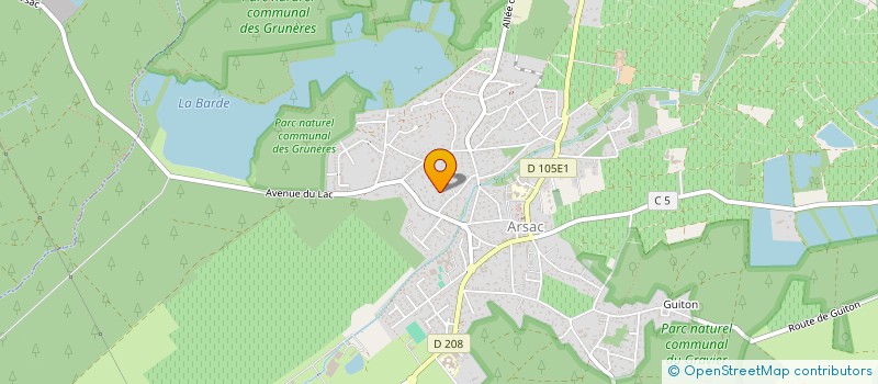 localisation de l'entreprise T.M.L.  ARSAC