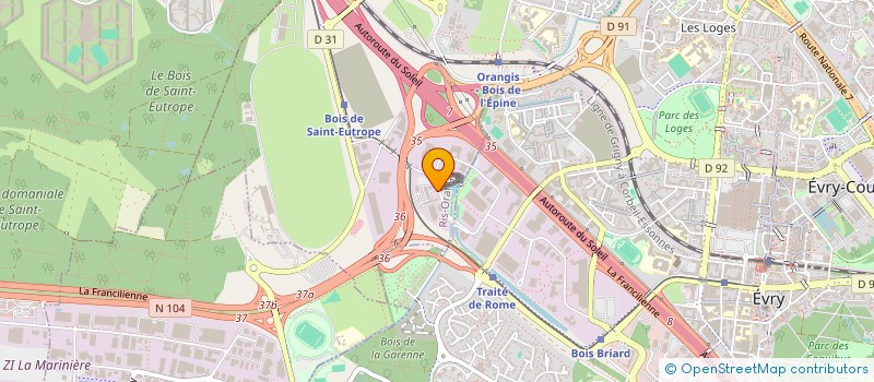 localisation de l'entreprise T.M.L à RIS-ORANGIS