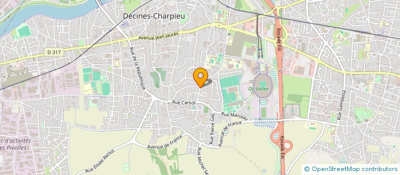 localisation de l'entreprise T.M.L  DECINES-CHARPIEU