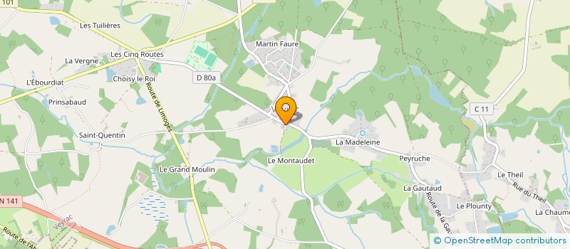 localisation de l'entreprise T.M.N.  VEYRAC