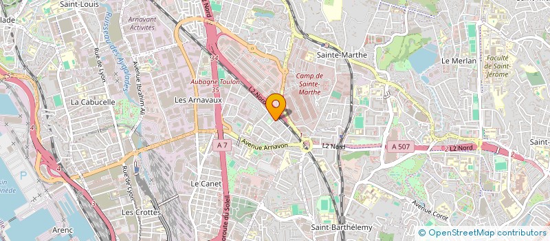 localisation de l'entreprise T.M.N BATIMENTS à MARSEILLE