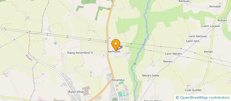 localisation de l'entreprise T'M PEINTURE  ROSPORDEN