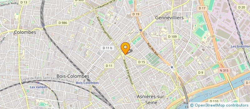localisation de l'entreprise T.M. PLOMBERIE à ASNIERES-SUR-SEINE