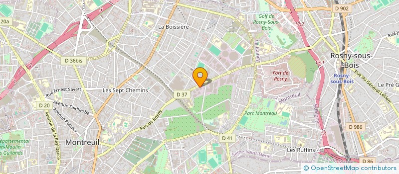 localisation de l'entreprise T.M.R.C à MONTREUIL