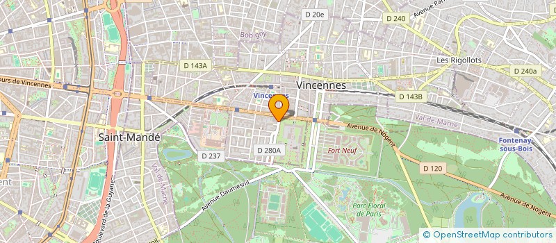 localisation de l'entreprise T.M.R. TAPIS MOQUETTES DU RAINCY à VINCENNES