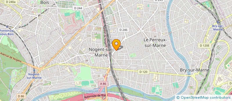 localisation de l'entreprise T.M.R. - TOUS MODELES REDUITS  LE PERREUX-SUR-MARNE